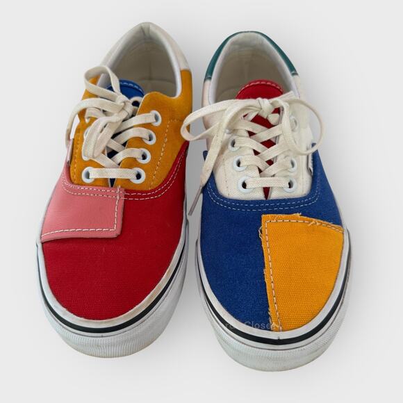 Vans Era Colorblock Skate Sneakers 5 Patchwork Low Top Lace Up Casual Street - Picture 5 of 8